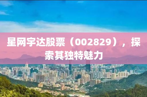 星網(wǎng)宇達(dá)股票（002829），探索其獨(dú)特魅力