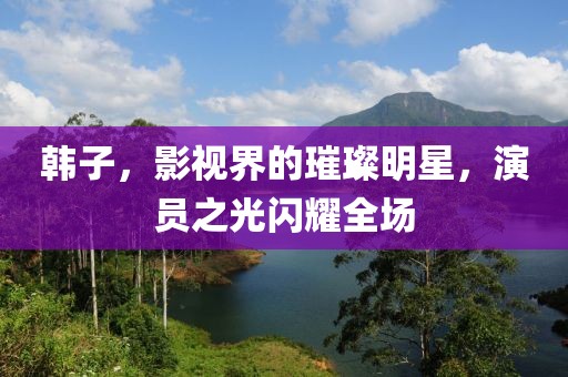 韓子，影視界的璀璨明星，演員之光閃耀全場