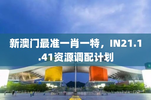 新澳門最準(zhǔn)一肖一特，IN21.1.41資源調(diào)配計劃