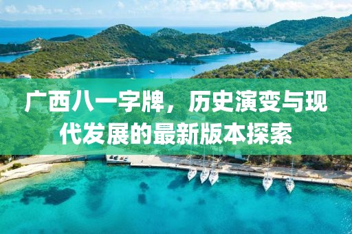 廣西八一字牌，歷史演變與現(xiàn)代發(fā)展的最新版本探索